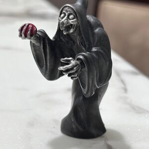 Rare Vintage Pewter Snow White Witch with Apple